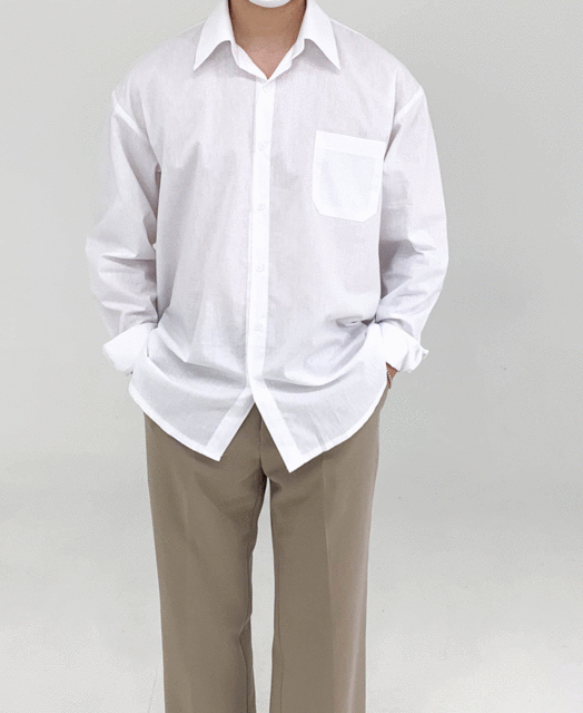 자체브랜드 라이트 코튼 셔츠 (6color)