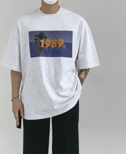 1989 오버핏 반팔티 (4color)