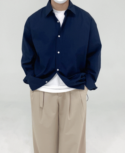 코튼 스트링 셔츠 자켓 (5color)