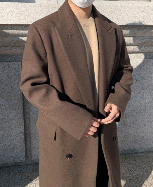 자체브랜드 코너 울 더블 코트 (3color)