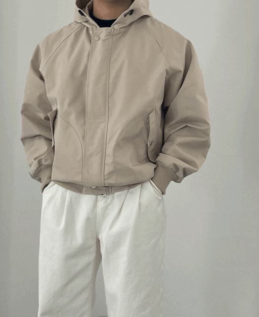 자체브랜드 멜로 래글런 후드 자켓 (2color)